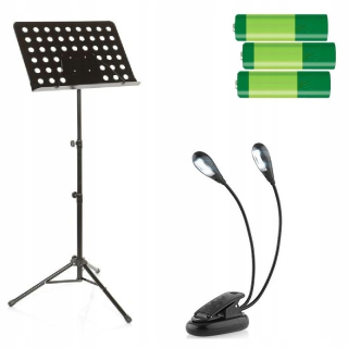 Stojan na noty, stojan, stojan na noty + lampa